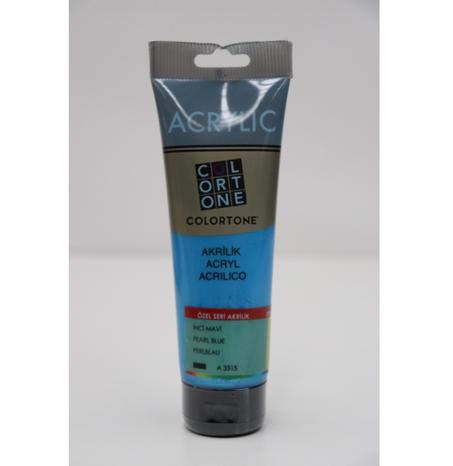 Peinture acrylique Colortone 120ml Bleu perle