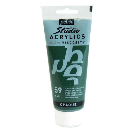 Peinture acrylique Pebeo 100ml Vert de vessie opaque N°59