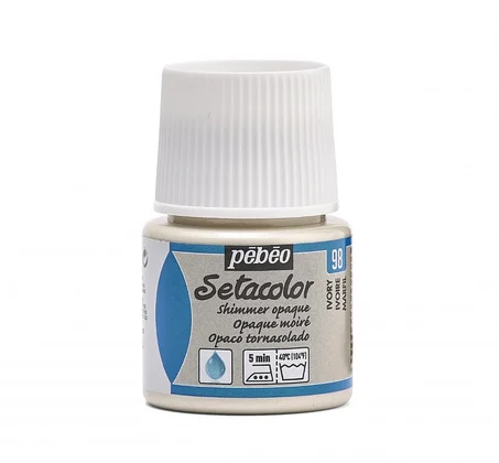 Peinture tissu setacolor Pebeo 45ml Ivoire N°98