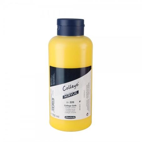 Peinture acrylique Schmincke Jaune college 750ml