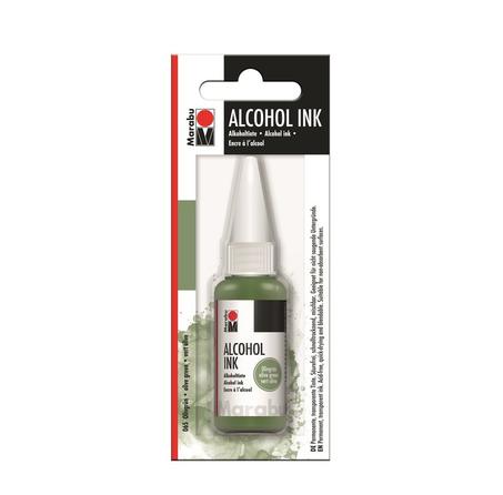 Encre alcool Marabu 20ml Vert olive