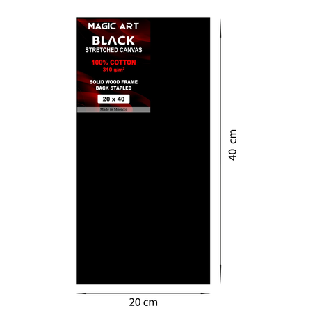 Toile Magic Art Black 20x40 cm
