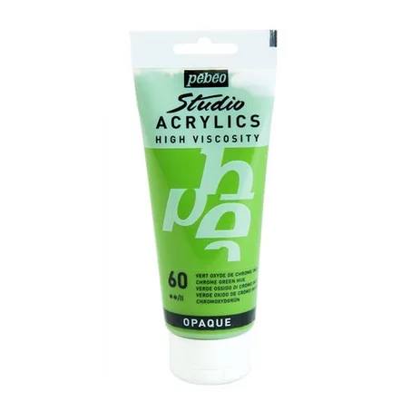 Peinture acrylique Pebeo 100ml Vert oxyde de chrome imit N°60