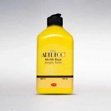 Peinture acrylique ARTDECO 500ml Jaune 3601