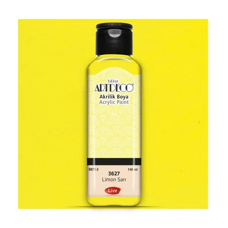 Peinture acrylique ARTDECO 140ml Jaune citron 3627