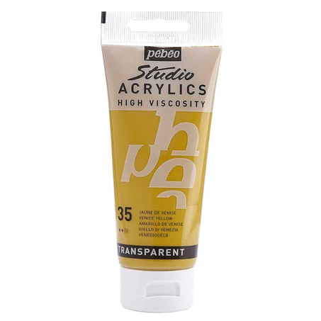 Peinture acrylique Pebeo 100ml Jaune de venise N°35