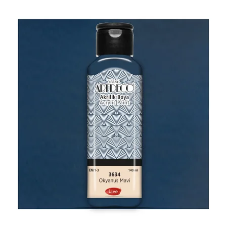 Peinture acrylique ARTDECO 140ml Bleu océan 3634