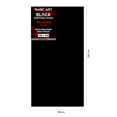Toile Magic Art Black 100x200 cm