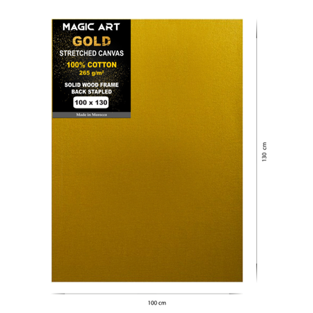 Toile Magic Art Gold 100x130 cm
