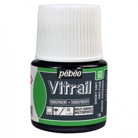 Peinture Vitrail Pebeo Gris fumé N°60 45ml