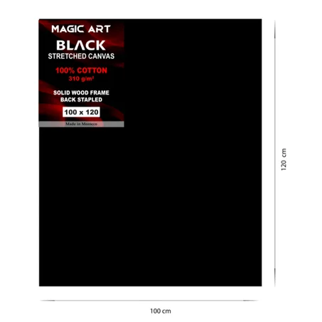 Toile Magic Art Black 100x120 cm