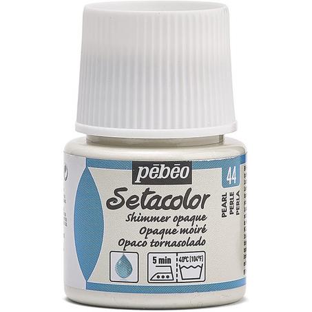 Peinture tissu setacolor Pebeo 45ml Perle N°44