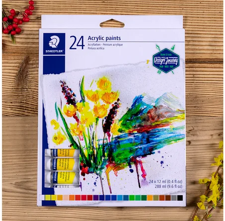 Pack de 24 peintures acryliques Staedtler 12ml