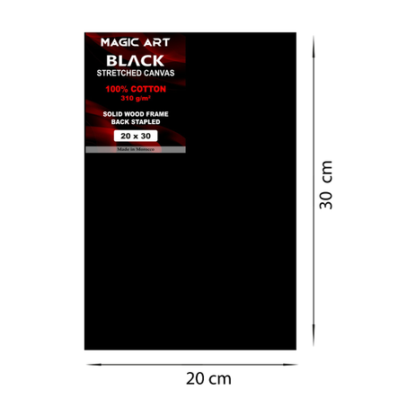Toile Magic Art Black 20x30 cm