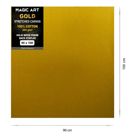 Toile Magic Art Gold 90x100 cm