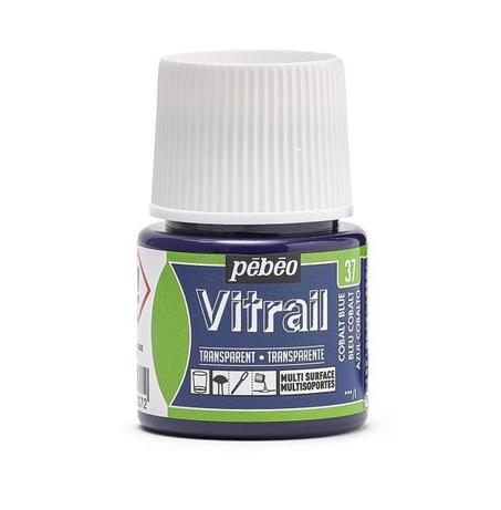 Peinture Vitrail Pebeo Bleu cobalt N°37 45ml
