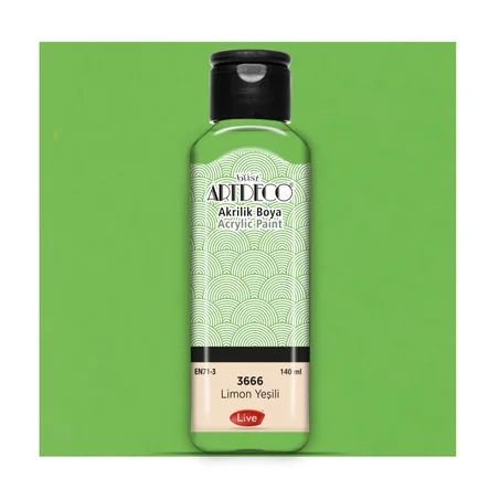 Peinture acrylique ARTDECO 140ml Vert citron 3666