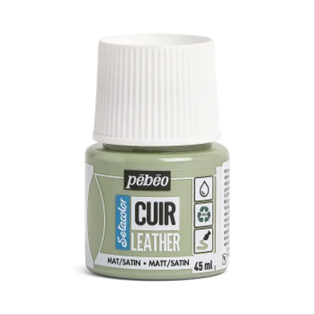 Peinture cuir Pebeo 45ml Vert sauge