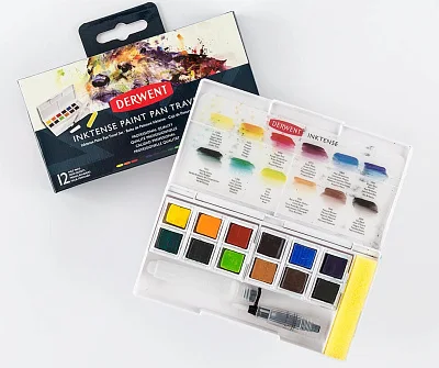 Derwent Bloc Papier Aquarelle A5 300g/m² - 12 Feuilles Blanches Pour Crayons Aquarellables