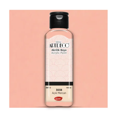 Peinture acrylique ARTDECO 140ml Corail clair 3038
