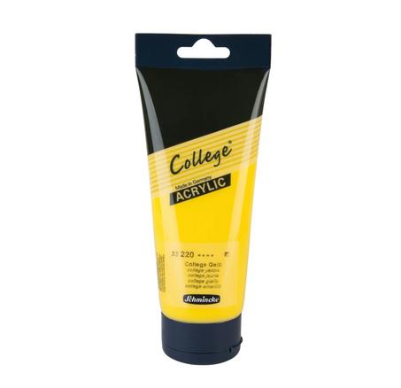 Peinture acrylique Schmincke College jaune 200ml