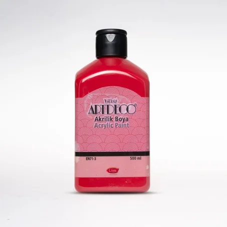 Peinture acrylique ARTDECO 500ml Rouge velours 3019