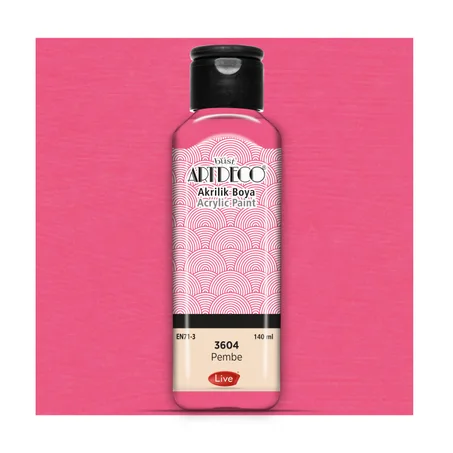 Peinture acrylique ARTDECO 140ml Rose 3604