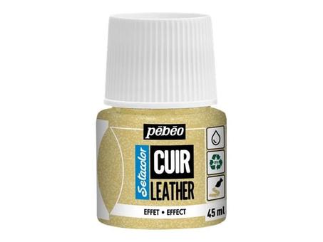 Peinture cuir Pebeo 45ml Paillette or