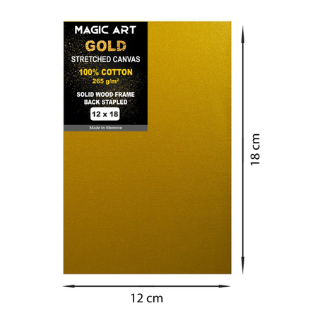 Toile Magic Art Gold 12x18 cm