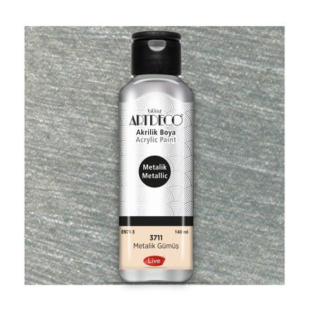Peinture acrylique ARTDECO 140ml Argent 3722