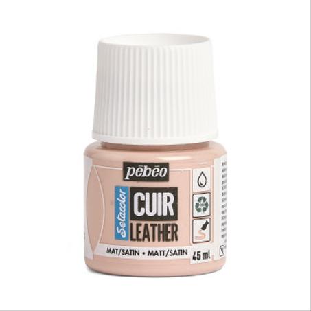 Peinture cuir Pebeo 45ml Rose sakura