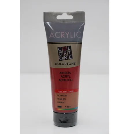 Peinture acrylique Colortone 120ml Rouge perle
