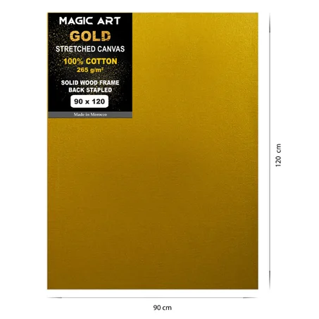 Toile Magic Art Gold 90x120 cm