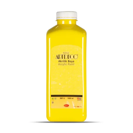 Peinture acrylique Artdeco 1L Jaune 3602