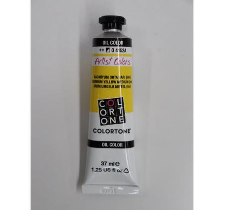Peinture à l'huile Colortone 37ml Jaune cadmium moyen imit