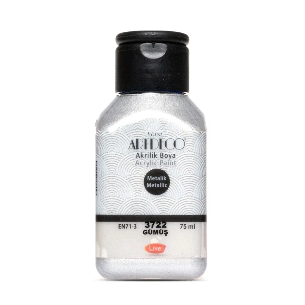 Peinture acrylique ARTDECO 75ml Argent 3722