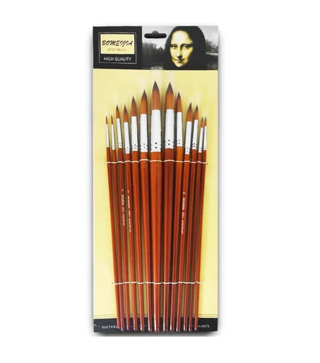 Ensemble de 13 pinceaux