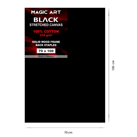 Toile Magic Art Black 70x100 cm