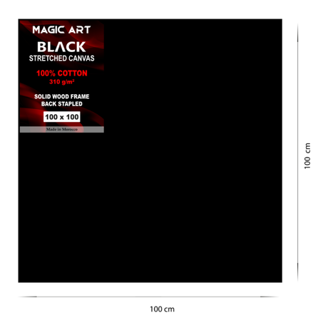 Toile Magic Art Black 100x100 cm