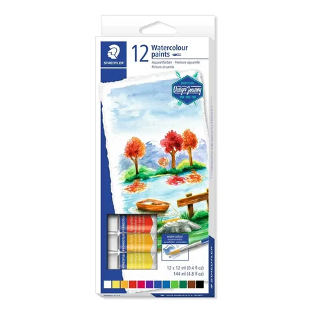 Set de 12 tubes aquarelles Staedtler 12x12ml