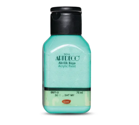Peinture acrylique ARTDECO 75ml Menthe légère 3028