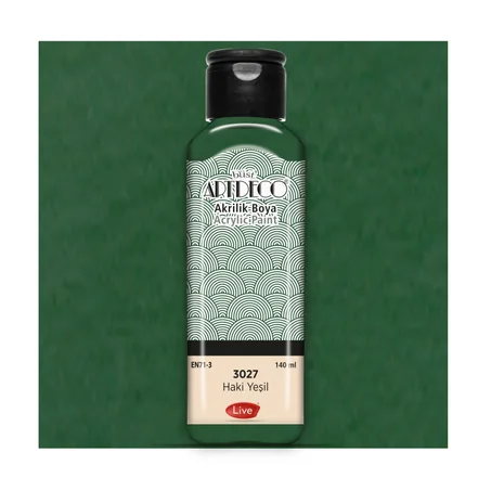 Peinture acrylique ARTDECO 140ml Vert Kaki 3027