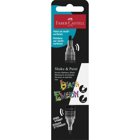 Marqueur acrylique Faber-Castell Noir