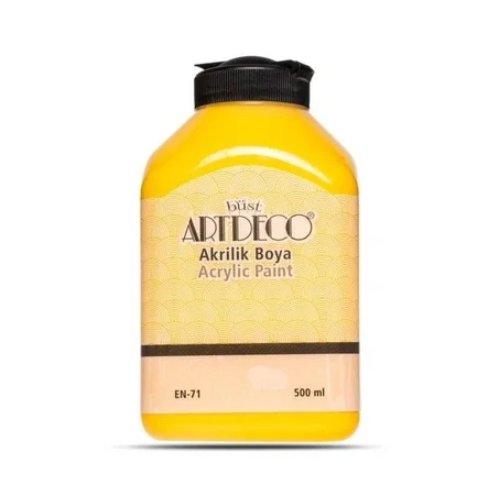 Peinture acrylique ARTDECO 500ml Jaune foncé