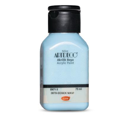Peinture acrylique ARTDECO 75ml Bleu bébé 3679