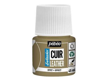 Peinture cuir Pebeo 45ml Métal or