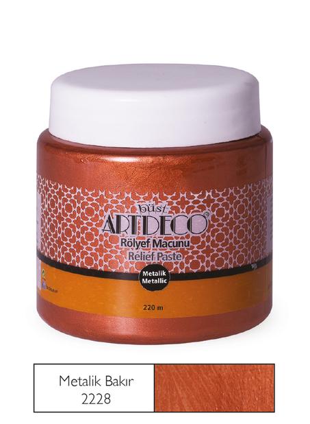 Pate à relief Métallique ARTDECO 220ml Cuivre