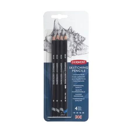 Crayons esquisses doux Derwent 4pcs
