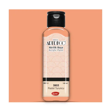 Peinture acrylique ARTDECO 140ml Orange pastel 3803