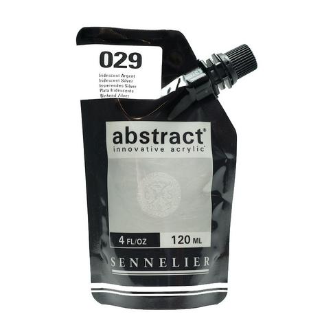 Peinture acrylique Sennelier Iridescent argent 120ml